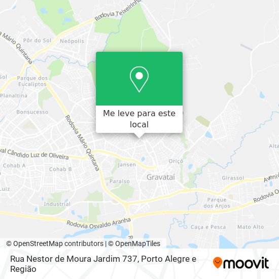 Rua Nestor de Moura Jardim 737 mapa