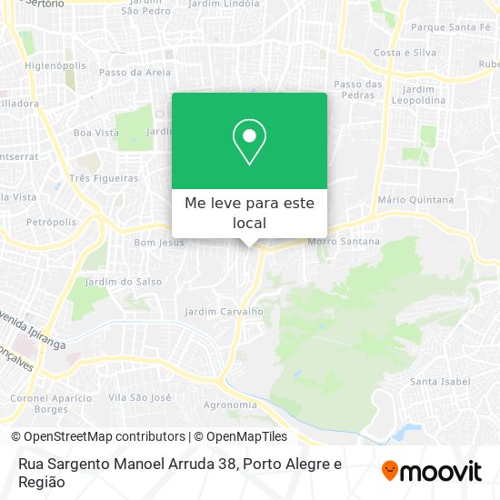 Rua Sargento Manoel Arruda 38 mapa