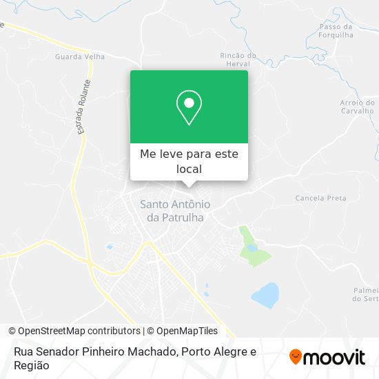 Rua Senador Pinheiro Machado mapa