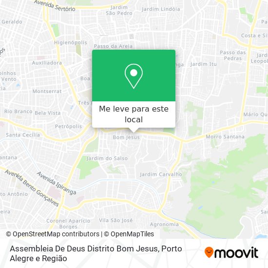 Assembleia De Deus Distrito Bom Jesus mapa