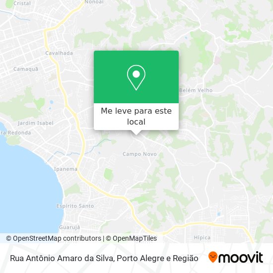 Rua Antônio Amaro da Silva mapa