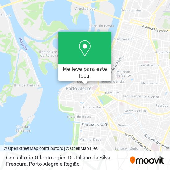 Consultório Odontológico Dr Juliano da Silva Frescura mapa