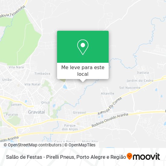 Salão de Festas - Pirelli Pneus mapa