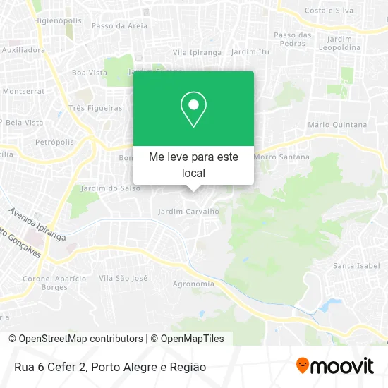 Rua 6 Cefer 2 mapa