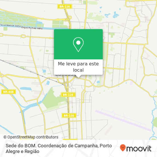 Sede do BOM. Coordenação de Campanha mapa