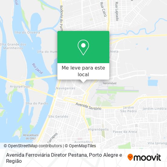 Avenida Ferroviária Diretor Pestana mapa