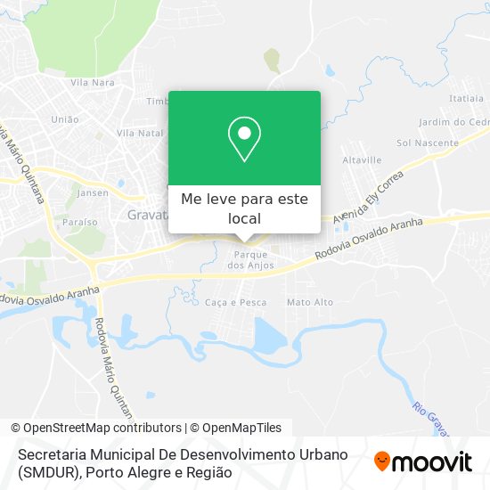 Secretaria Municipal De Desenvolvimento Urbano (SMDUR) mapa