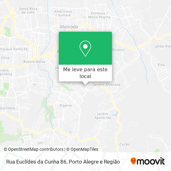 Rua Euclídes da Cunha 86 mapa