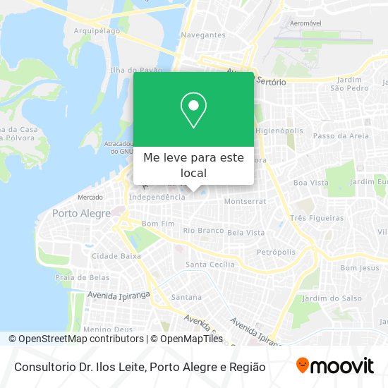 Consultorio Dr. Ilos Leite mapa