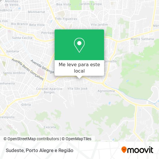 Sudeste mapa