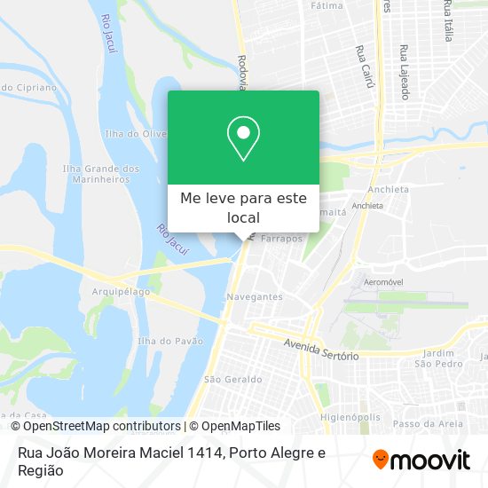 Rua João Moreira Maciel 1414 mapa