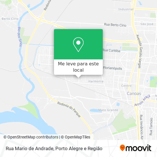 Rua Mario de Andrade mapa
