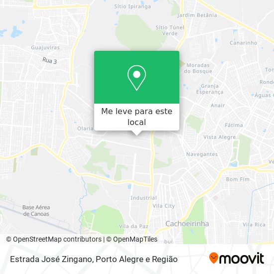 Estrada José Zingano mapa