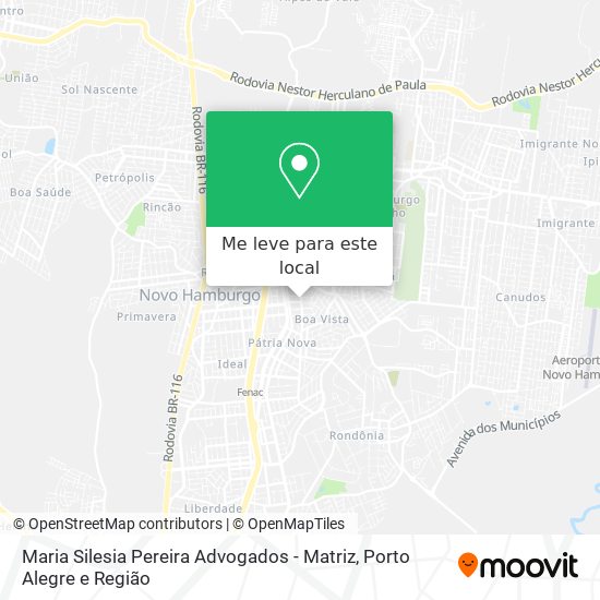 Maria Silesia Pereira Advogados - Matriz mapa