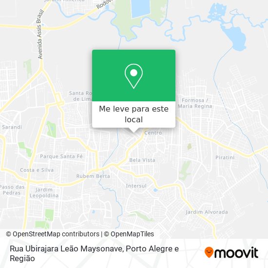 Rua Ubirajara Leão Maysonave mapa