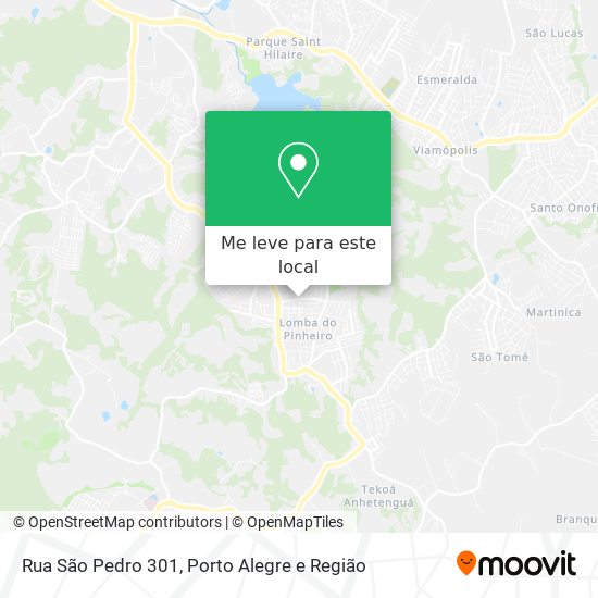 Rua São Pedro 301 mapa