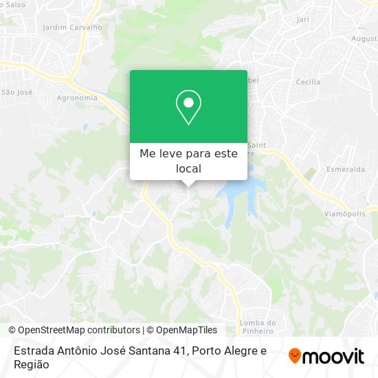 Estrada Antônio José Santana 41 mapa