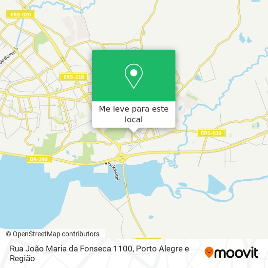 Rua João Maria da Fonseca 1100 mapa