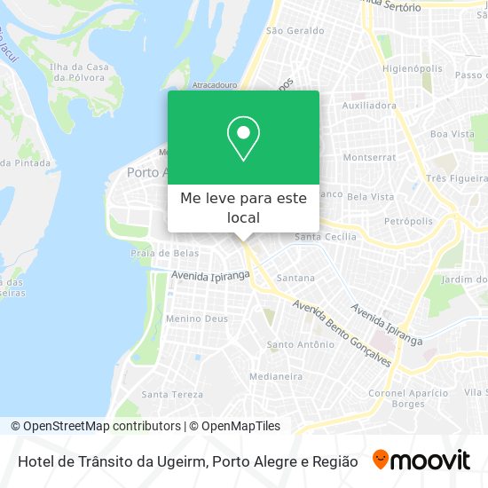 Hotel de Trânsito da Ugeirm mapa