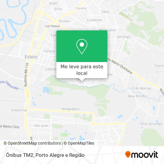 Ônibus TM2 mapa