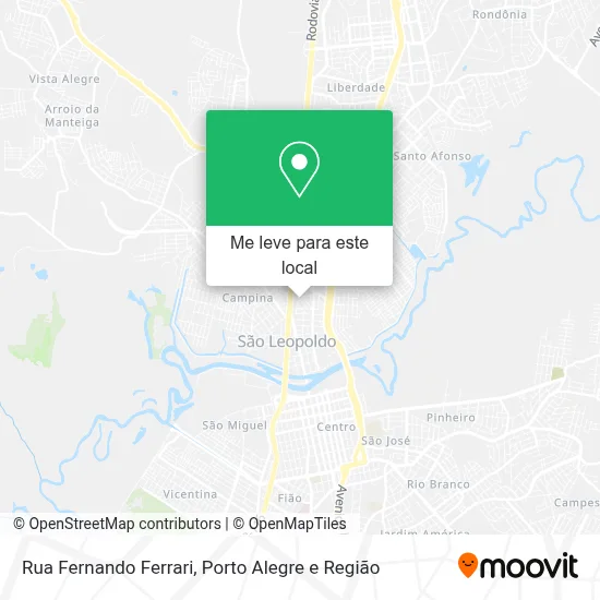 Rua Fernando Ferrari mapa