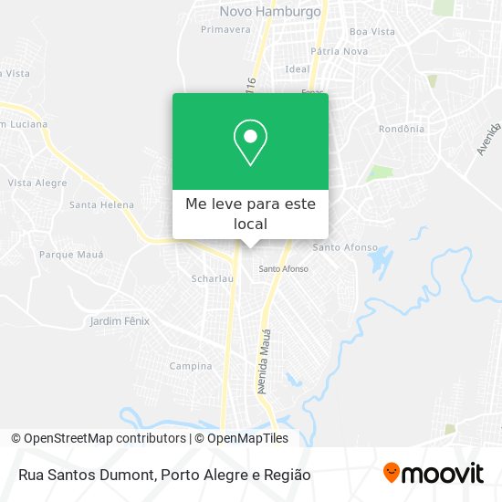 Rua Santos Dumont mapa