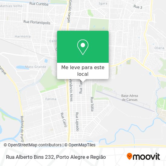 Rua Alberto Bins 232 mapa