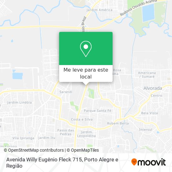 Avenida Willy Eugênio Fleck 715 mapa