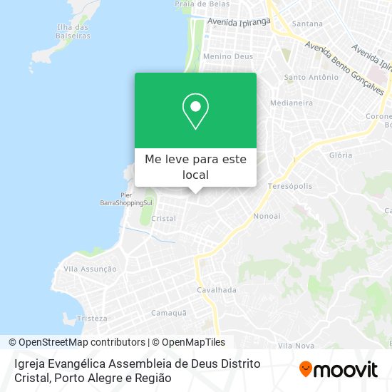 Igreja Evangélica Assembleia de Deus Distrito Cristal mapa