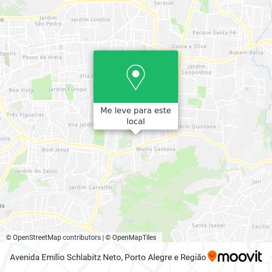Avenida Emílio Schlabitz Neto mapa