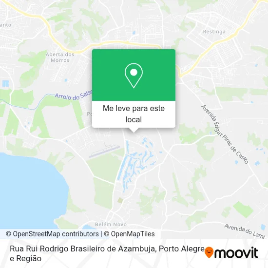 Rua Rui Rodrigo Brasileiro de Azambuja mapa