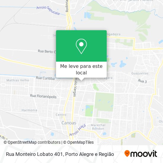 Rua Monteiro Lobato 401 mapa