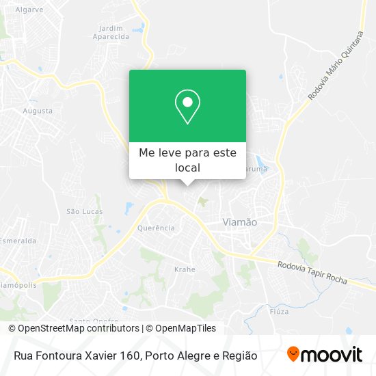 Rua Fontoura Xavier 160 mapa