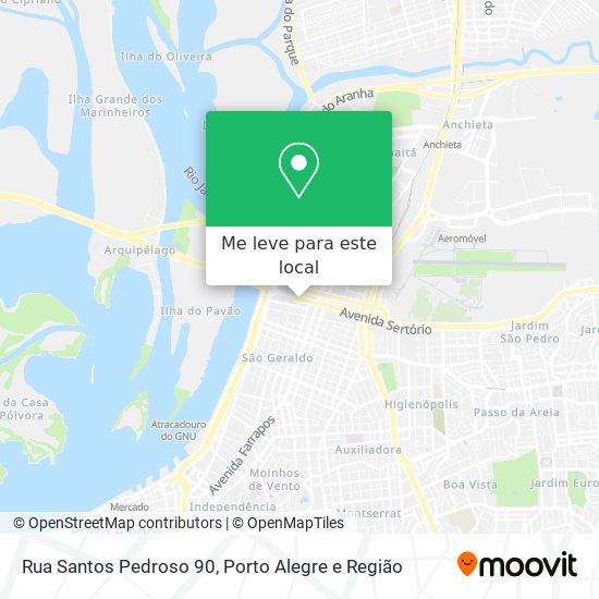 Rua Santos Pedroso 90 mapa