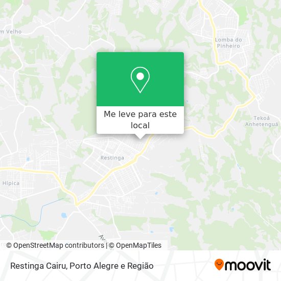 Restinga Cairu mapa
