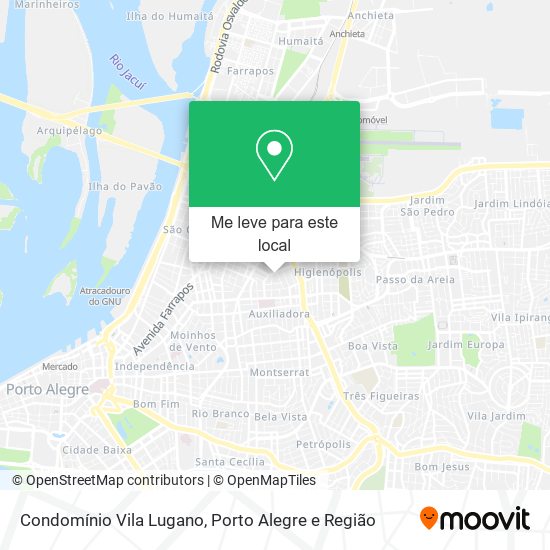 Condomínio Vila Lugano mapa