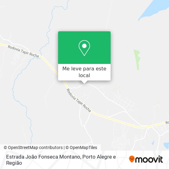 Estrada João Fonseca Montano mapa