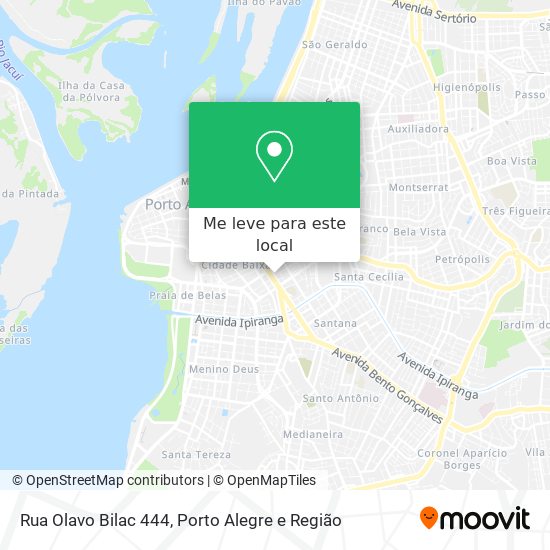 Rua Olavo Bilac 444 mapa