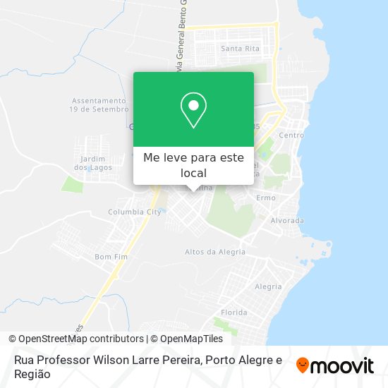 Rua Professor Wilson Larre Pereira mapa