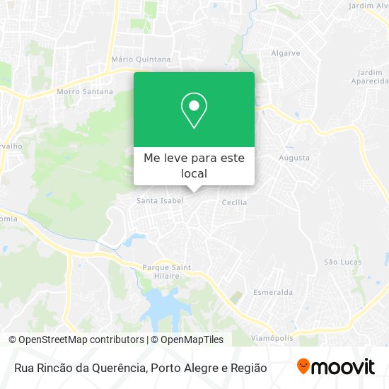 Rua Rincão da Querência mapa