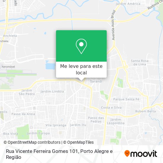 Rua Vicente Ferreira Gomes 101 mapa