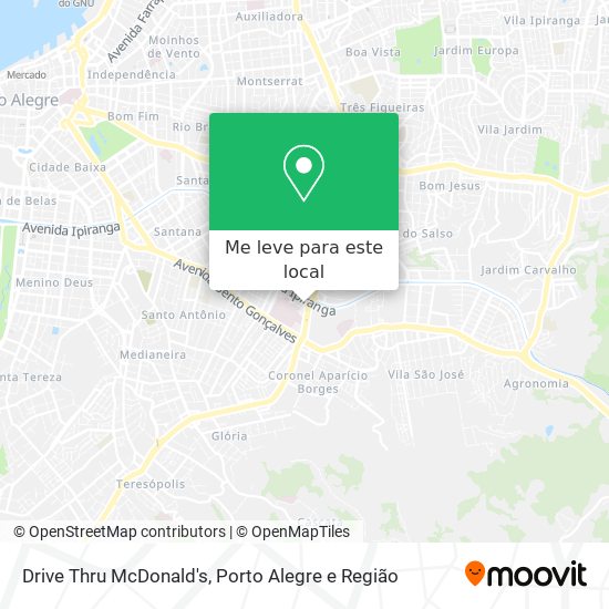 Drive Thru McDonald's mapa