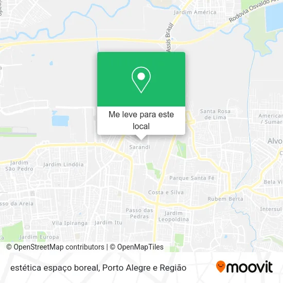 estética espaço boreal mapa
