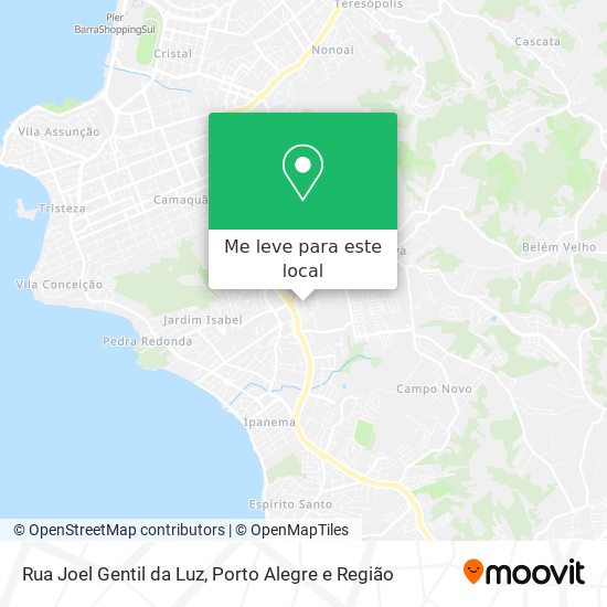 Rua Joel Gentil da Luz mapa