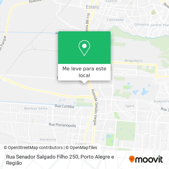 Rua Senador Salgado Filho 250 mapa