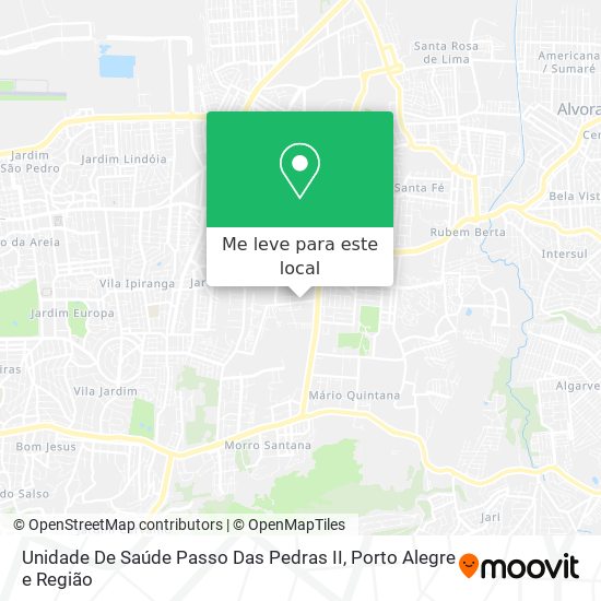 Unidade De Saúde Passo Das Pedras II mapa
