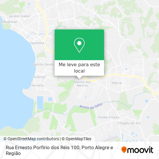 Rua Ernesto Porfírio dos Réis 100 mapa