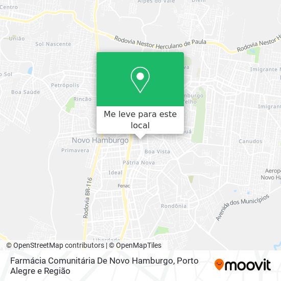 Farmácia Comunitária De Novo Hamburgo mapa