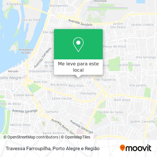 Travessa Farroupilha mapa