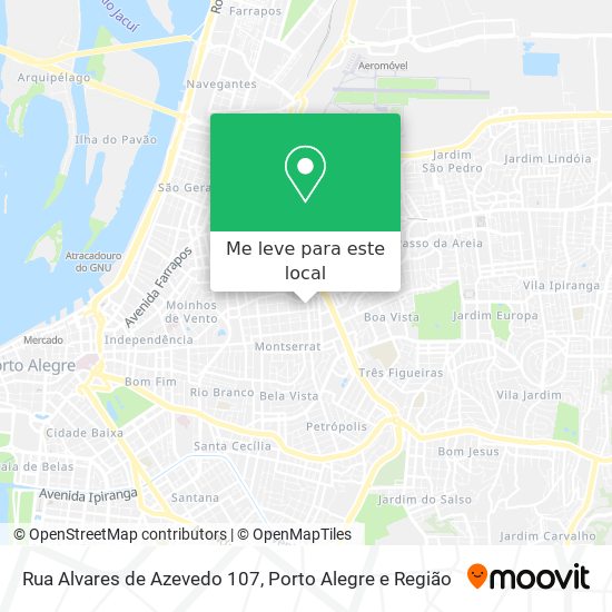Rua Alvares de Azevedo 107 mapa